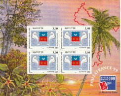 Bloc N°1 De Mayotte De 1999 Neuf - Blocks & Sheetlets