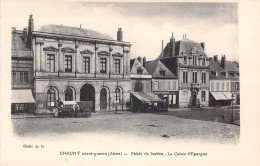 FRANCE - 02 - CHAUNY Avant Guerre - Palais De Justice - La Caisse D'épargne - Carte Carnet - Carte Postale Ancienne - Versailles (Château)