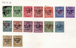 Irlande - (1922-23) - George V - Surcharge - Neufs* Et Obliteres - Unused Stamps