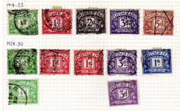 Grande-Bretagne (1914-30) - Timbres-Taxe Obliteres - Strafportzegels