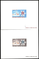 F.S.A.T.(1984) Glaciers. Snowflakes. Set Of 2 Deluxe Sheet. Scott Nos 105-6, Yvert Nos 102-3. - Imperforates, Proofs & Errors