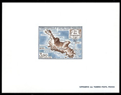 F.S.A.T.(1988) Map Of Penguin Island. Deluxe Sheet. Scott No C100, Yvert No PA100.  - Imperforates, Proofs & Errors