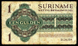 A8 SURINAM   BILLETS DU MONDE   BANKNOTES  1 GULDEN 1971 - Surinam