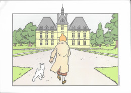 TINTIN ET MILOU - ILLUSTRATION CARTONNEE TINTIN ET MILOU AU CHATEAU DE MOULINSART - HERGE MOULINSART 1998, A VOIR - Tintin