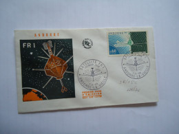 ANDORRA FRENCH  FDC  1966   SPACE - Otros & Sin Clasificación