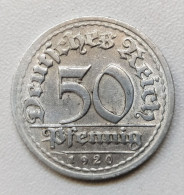 Allemagne. 50 Pfennig 1920 D - 50 Rentenpfennig & 50 Reichspfennig