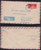 Türkei Turkey 1959 Airmail Cover BEYOGLU To HANNOVER Germany NATO Single Use - Lettres & Documents