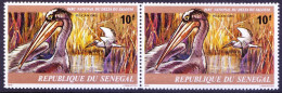 Senegal 1978 MNH Pair, Pink-backed Pelican, Water Birds, Saloum National Park - Pelícanos