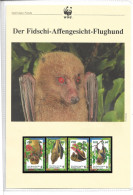 1076n: Fiji 1997, WWF- Ausgabe Affengesicht- Flughund, Serie **/ FDC/ Maximumkarten - Bats