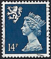 GREAT BRITAIN Scotland 1988 QEII 14p Deep Blue Machin SGS54 FU - Scotland