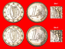 * PHALLIC TYPE 2002-2006: IRELAND  1 EURO 2002 TWO VARIETIES! · LOW START! · NO RESERVE!!! - Errors And Oddities