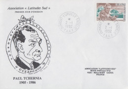 Enveloppe   FDC   1er  Jour   T.A.A.F    Paul   TCHERNIA   1992 - FDC