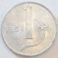 1954 - Italia 1 Lira     ----- - 1 Lire