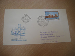 BUDAPEST 1965 To Montreal Canada Inondes Danube Flood Flooded Geology Yv 1764 FDC Cancel Cover HUNGARY - Autres