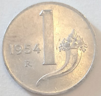 1954 - Italia 1 Lira     ----- - 1 Lire