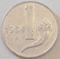 1954 - Italia 1 Lira     ----- - 1 Lira