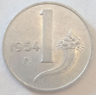 1954 - Italia 1 Lira     ----- - 1 Lira