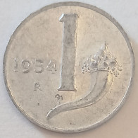 1954 - Italia 1 Lira     ----- - 1 Lira