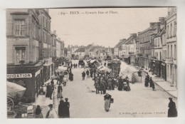 CPA TRUN (Orne) - Grande Rue Et Place (jour De Marché) - Trun