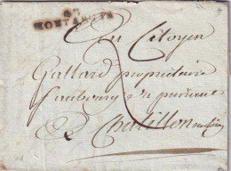 France Marcophilie - Département Du Loiret - 43/MONTARGIS - 1801 - 36x7 Mm - Avec Texte - 1801-1848: Vorläufer XIX