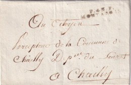France Marcophilie - Département Du Loiret - P.43.P./MONTARGIS - 1799 - Avec Texte - 1701-1800: Precursori XVIII