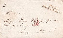 France Marcophilie - Département Du Loiret - P43P/MONTARGIS - 1826 - Avec Texte - 1801-1848: Précurseurs XIX
