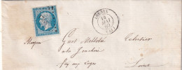 France Marcophilie - Département Du Loiret - N°14 Obl PC 1768 & T.15 Lorris 1860 - 1849-1876: Période Classique