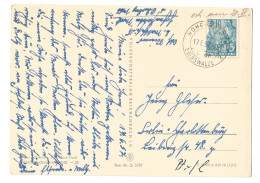 Postkarte Ausgestopfte Affen DDR 1957 Hohensaaten Eberswalde Nach Berlin  10 Pfg Fünfjahresplan - Covers & Documents