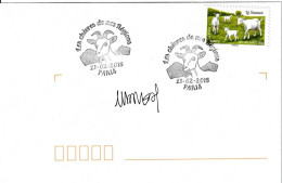 France Fdc 2015 Les Chèvres De Nos Régions  Signature De L'Artiste - 2010-2019