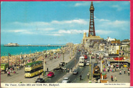 U.K. - LANCASHIRE - BLACKPOOL - THE TOWER - VIAGGIATA 1973 - FORMATO PICCOLO - Blackpool