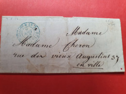 Lettre Avec Texte De Paris Pour Paris En 1853 - Réf 694 - 1849-1876: Classic Period