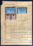 France, Fiscaux, Assurance Maladie, Merson - Feuillet De Cotisation - (B1886) - Lettres & Documents