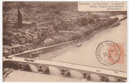 Carte Toulouse / Le Pont Neuf Avec Oblitération Chèques Postaux, 1924 - Briefe U. Dokumente