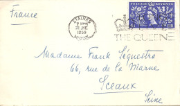 GRANDE BRETAGNE / ENVELOPPE A DESTINATION DE LA FRANCE AFFRANCHISSEMENT De 4d - Postmark Collection