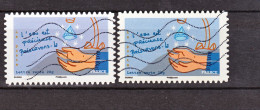 France  971 Autoadhésif Environnement Variété Gris Bleu Et Violacé Oblitéré Used - Gebraucht