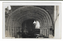 Real Photo Postcard, East Midlands, Rutland, Tickencote, Church, Ornate Norman Arch, 1938. - Otros & Sin Clasificación