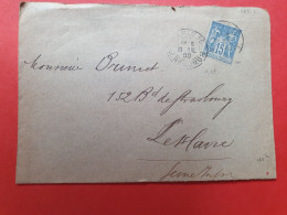 Enveloppe De Paris Pour Le Havre En 1900 - Réf 711 - 1877-1920: Periodo Semi Moderno