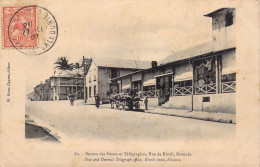 NOUVELLE CALEDONIE - Bureau Des Postes Et Télégraphes - Rue De Rivoli - Edit W Henry Caporn - Carte Postale Ancienne - Nouvelle Calédonie