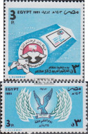 Ägypten 1430,1431 (kompl.Ausg.) Postfrisch 1983 Tag Der Post, Polizei - Unused Stamps
