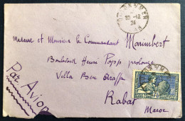 France N°214 Sur Enveloppe 30.12.1924 Pour Le Maroc - (B1997) - Befreiung