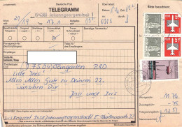 DDR - TELEGRAMM 1989 Mi #2967, 2970, 2561 / ZB135 - Otros & Sin Clasificación