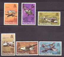 Seychellen / Seychelles 287 T/m 292 MNH ** Airplanes (1971) - Seychelles (1976-...)