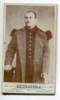 PHOTO CDV 094 Photog P MARCELIN à Brilley 6 Rue St Martin  Portrait Militaire Uniforme No 133 Col   - Fin XIX Em  - Old (before 1900)