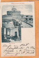 Rome Hotel Pension Michel Italy 1900 Postcard - Cafés, Hôtels & Restaurants