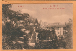 Rome Grand Hotel De Russie Italy 1905 Postcard - Bares, Hoteles Y Restaurantes