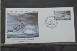 BLANK MARSHALL ISLANDS 1990 FDC DESTROYERS FOR BASES AGREEMENT SHIPS - Islas Marshall