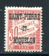 SAINT PIERRE ET MIQUELON- Taxe Y&T N°14- Neuf Avec Charnière * - Segnatasse