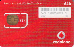 SPAIN GSM VODAFONE RED CARD 64k - MINT - Vodafone