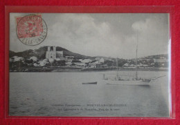 1908 Nouméa La Cathédrale Vue De La Mer Nouvelle Calédonie Sans éditeur Dos Scanné Sténo Codée - Nouvelle Calédonie