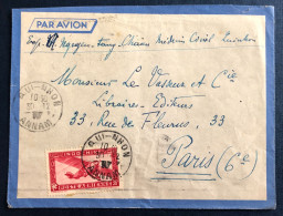 Indochine, Divers Sur Enveloppe TAD QUI-NHON, Annam 30.12.1937 - (B1800) - Cartas & Documentos